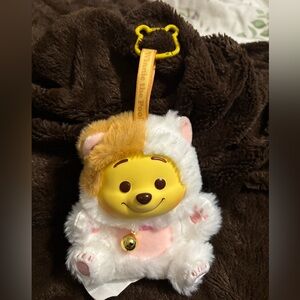 Disney Winnie the Pooh White and Yellow Plush Charm